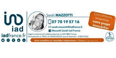 Sarah Mazzotti - Conseillère​ iad