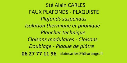Plaquiste Alain Carles